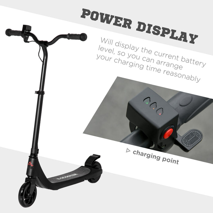 120W Electric Scooter with Battery Indicator - Adjustable Handlebar, Rear Brake, Durable Design - Perfect for Kids 6 Years & Up, Outdoor Fun