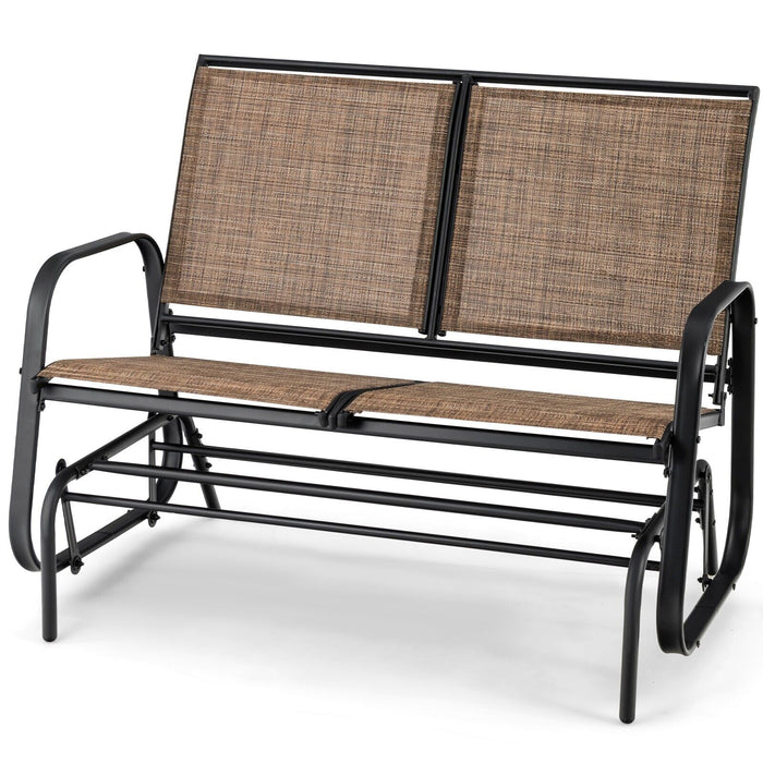 Outdoor Glider Bench - 2 Seater, Perfect for Porch, Backyard, Poolside - Ideal Relaxation Furniture for Home Exterior Spaces