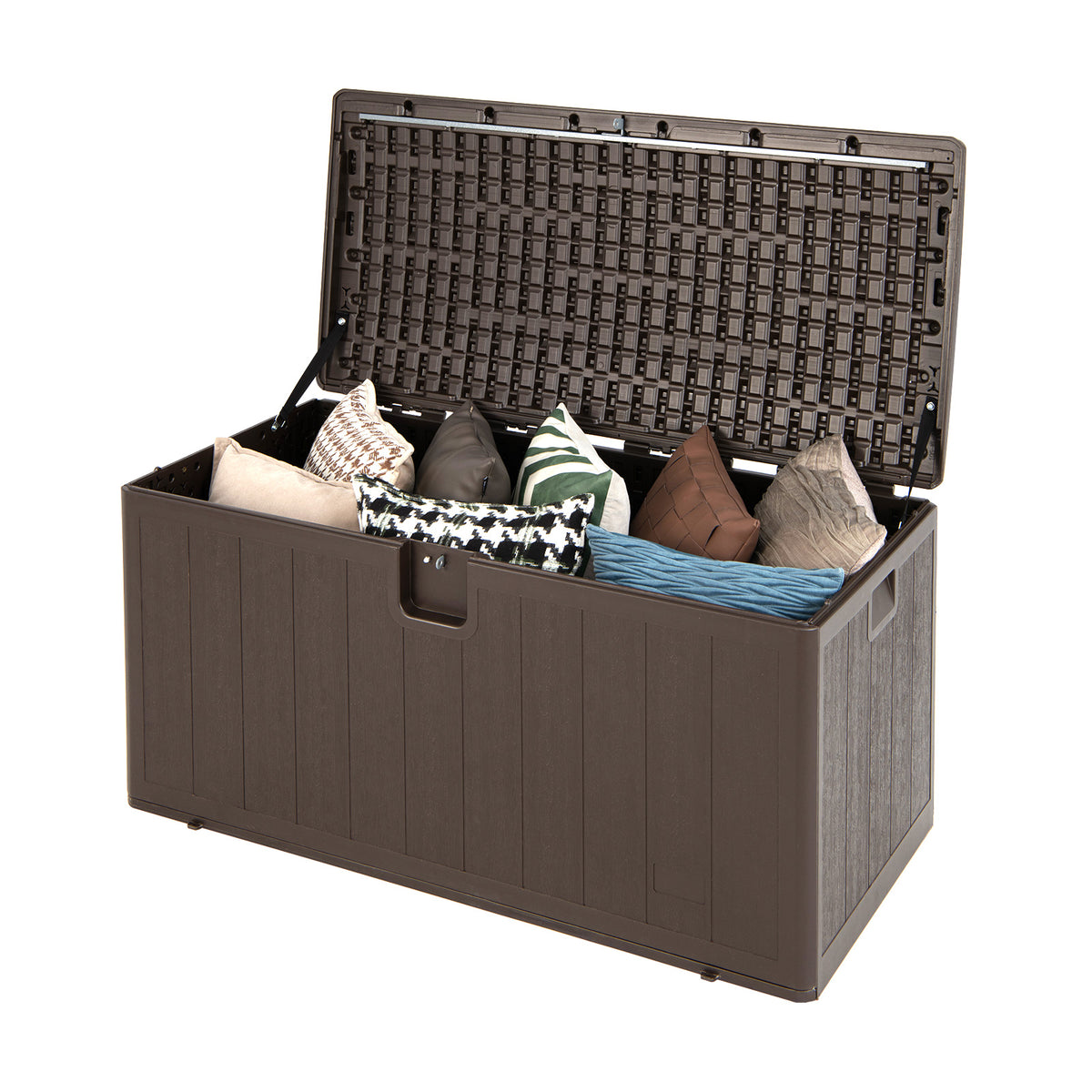 400L Outdoor Storage - Durable Deck Box with Lockable Cover - Ideal Storage Solution for Garden Equipment and Tools
