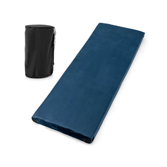 Portable Memory Foam Sleeping Pad - 6.5cm Thick Roll Up Camping Mat with Carry Bag - Ideal for Camping and Traveling Comfort