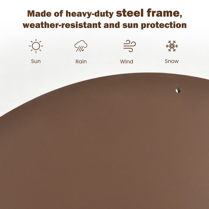 Outdoor Umbrella Base, 75cm Round - Heavy Duty Stand for Garden, Patio, Poolside - Ideal for Holding Large Parosol Stably in Windy Conditions