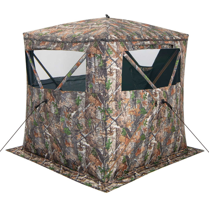Portable 270 Degree Hunting Blind - Silent Sliding Window, See-Through Design - Ideal for Hunter's Enhanced Visibility and Stealth