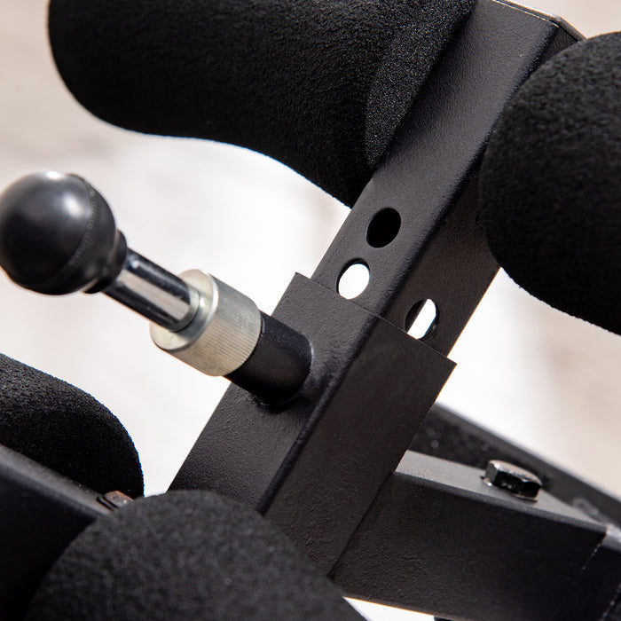 Foldable Gravity Inversion Table - Back Therapy and Fitness Bench with Soft Ankle Cushions - Pain Relief and Support for Home Use