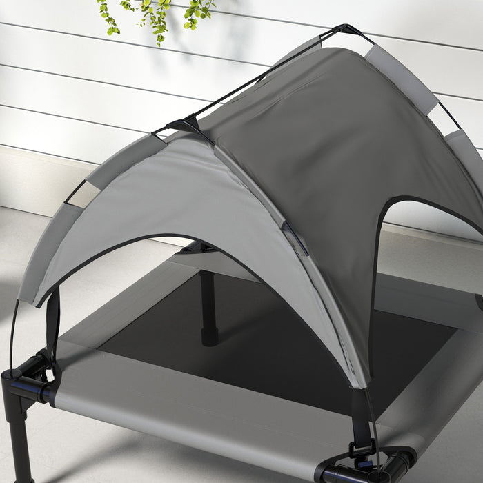 Elevated Dog Bed with Cooling Mesh - Durable & Easy-Cleaning Material, Perfect for Small to Medium Sized Pets - Ensures Comfort & Hygiene for Your Furry Friend