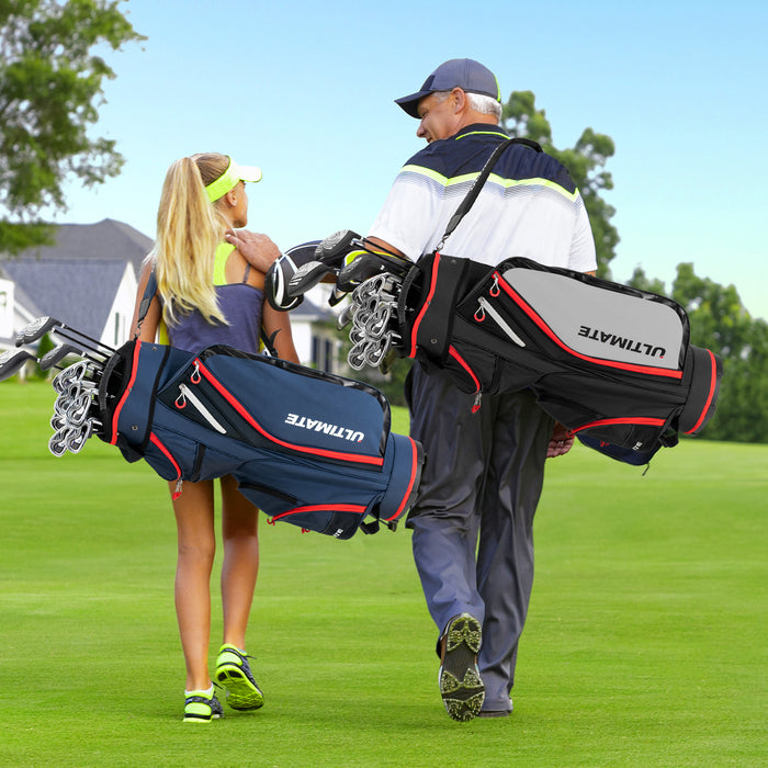 Large & Lightweight - Golf Cart Bag in Classic Black - Perfect for Golfers Seeking Portable Storage Solutions