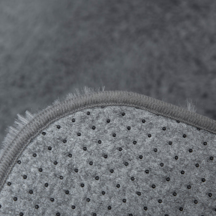 Luxurious Grey Fluffy Shag Rug - Plush Carpet for Living Room, Bedroom, Dining Area, 120x200 cm - Cozy Home Decor and Comfort Underfoot