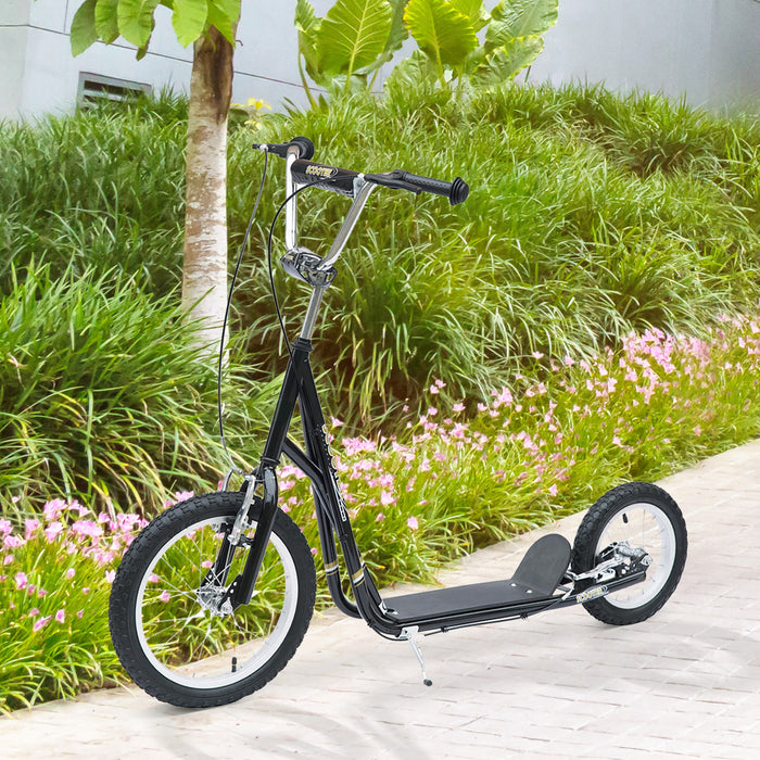 Adult & Teen Stunt Scooter - Alloy Wheels with 12" Pneumatic Tires, Ride-On Bike Design - Ideal for Stunt Tricks and Outdoor Riding