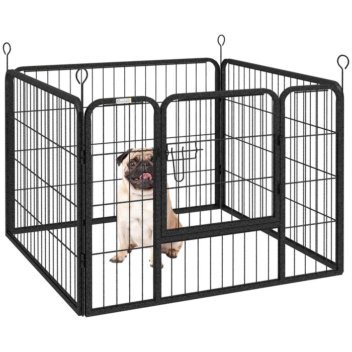 Heavy Duty 4-Panel Dog Playpen - Foldable Puppy Pen for Indoor/Outdoor with Collapsible Design, 82 x 82 x 60 cm - Ideal for Play Area & Pet Safety