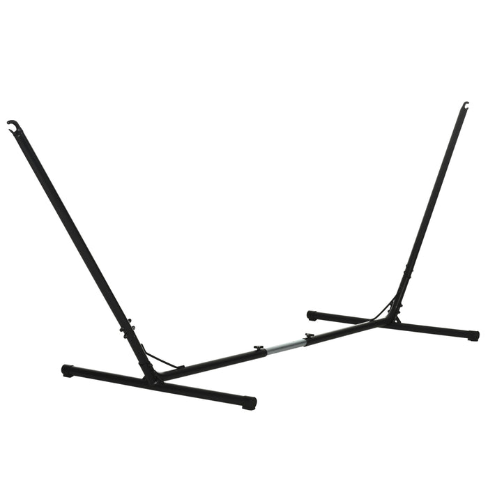 Adjustable 3.1-3.8m Universal Hammock Stand - Sturdy Metal Frame for Garden, Camping, and Outdoor Patio - Ideal for Hammock Relaxation and Replacement Stand Only