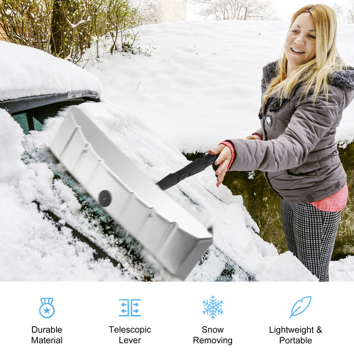 Extendable Telescoping Snow Roof Rake - Ideal for Snow Removal and Roof Protection - Perfect for Homeowners and Property Maintenance