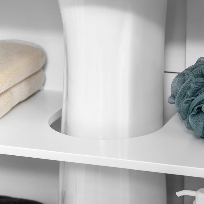 Bathroom Storage Organizer - Modern Under Sink Cabinet with Adjustable Shelves and Dual Doors - Space-Saving Vanity Unit for Bathroom Essentials