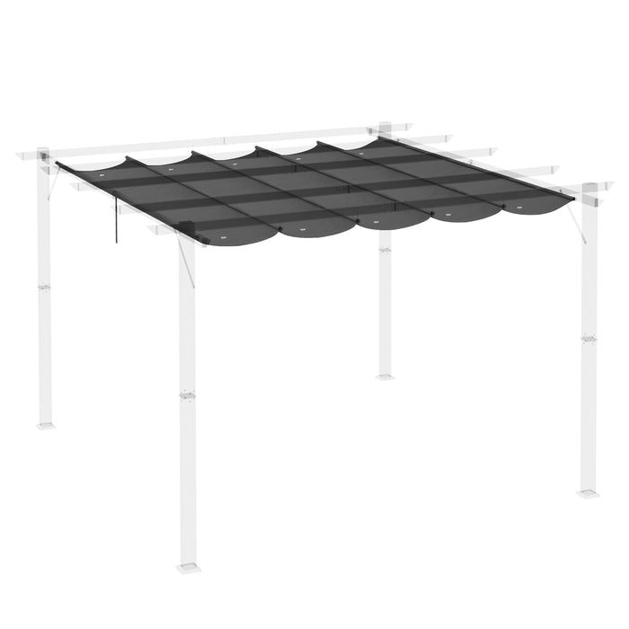 Retractable Pergola Canopy Cover - UV-Resistant Fabric for 3x3m Gazebo, Weatherproof Outdoor Shade - Ideal for Patio, Garden Enhancements