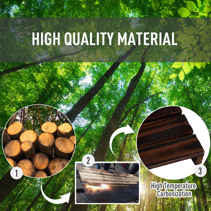 4-Tier Wooden Plant Stand with Wheels - Freestanding Flower Display Rack for Indoor & Outdoor Gardens - Ideal for Garden Balcony, 8-Pot Capacity, Portable with Handle, 123.5x33x80 cm