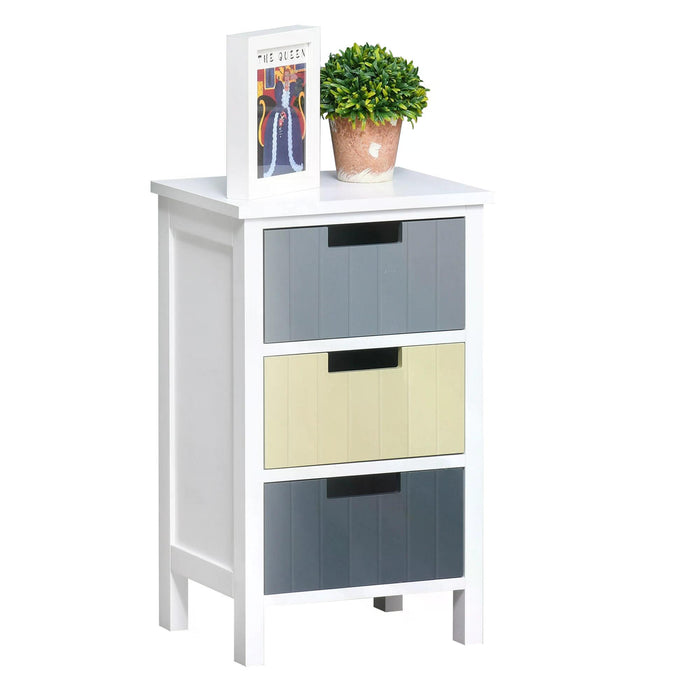 3-Drawer Storage Tower with Elegant Wood Top - Versatile Dresser Chest and Organizer for Closet, Bedroom, Nursery, and Hallway - Space-Saving Solution for Home Organization