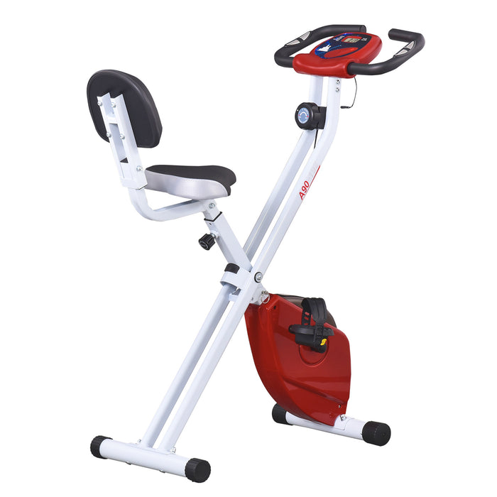 Stationary Indoor Cycling Bike - Durable Steel Frame, Manual Resistance, LCD Display - Cardio Workout for Home Fitness Enthusiasts