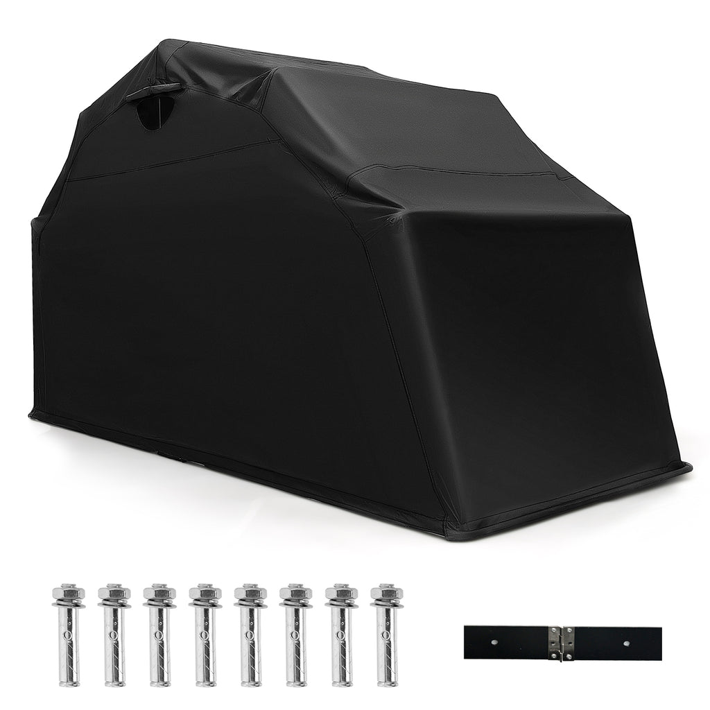 Motorcycle Shelter Storage - Durable Outdoor Shed with 600D Oxford Fabric Cover - Ideal Solution for Bike Protection and Storage
