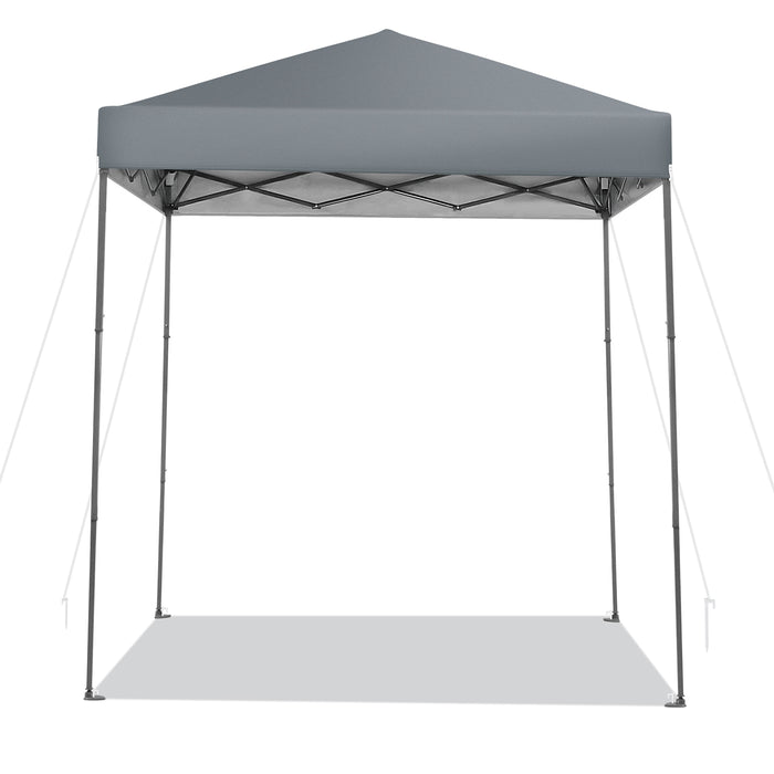 Pop-Up Outdoor Canopy - Adjustable Heights, 198x198 cm, White - Perfect for Outdoor Events and Parties