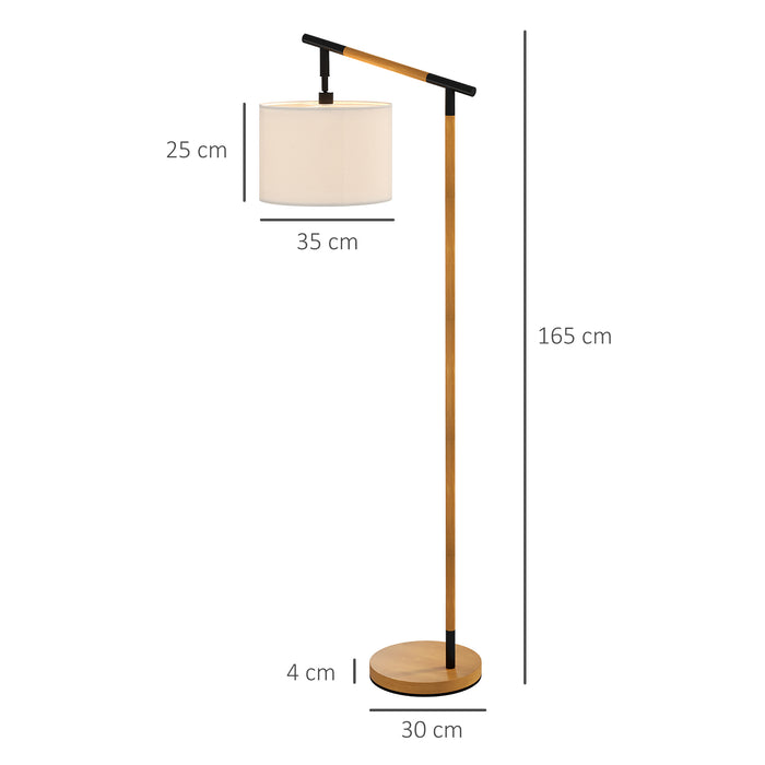 Elegant Modern Floor Lamp - 350° Rotating Shade & LED Illumination for Home - Perfect for Living Rooms and Bedrooms