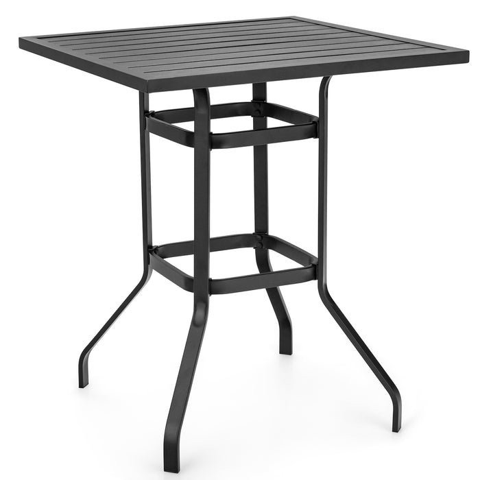 Patio Bar Table - 81 cm Height with Powder-Coating - Ideal for Outdoor Entertaining Spaces