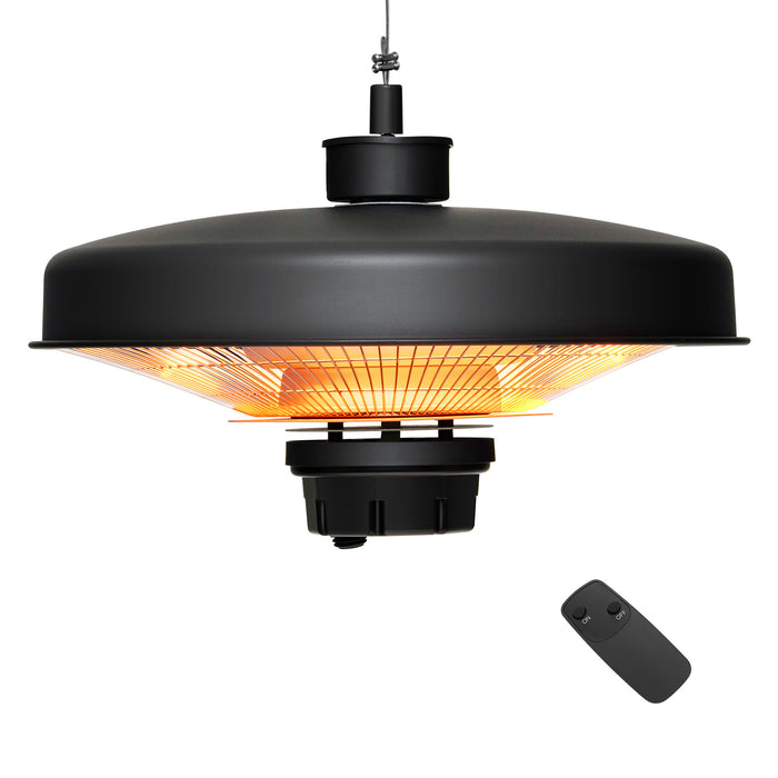 High-Power 2000W Outdoor Heater - Electric Patio Heater with Remote Control, Ceiling Mounted Design - Ideal for Outdoor Gatherings in Cool Weather