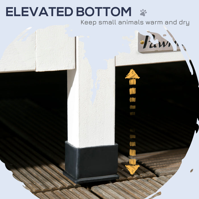 2-Tier Grey Cat Shelter Flower Pot - Windowed Feline Haven with Multiple Entrances - Water-Resistant Roof Ideal for Outdoor Pets