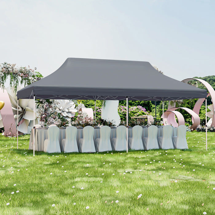 Pop-Up Canopy Tent 300 cm x 600 cm - Portable Shelter with Carrying Bag - Ideal for Outdoor Events and Gatherings