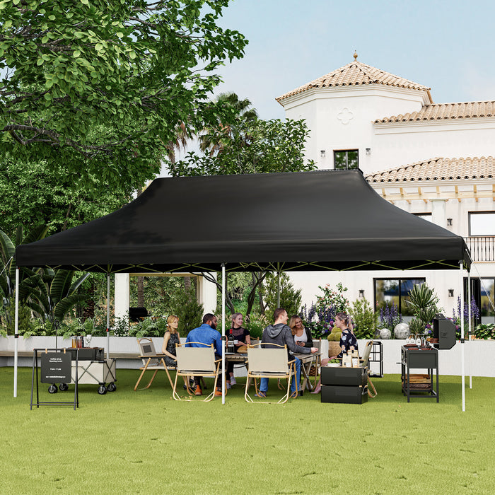 Pop-Up Canopy Tent 300 cm x 600 cm - Portable Shelter with Carrying Bag - Ideal for Outdoor Events and Gatherings