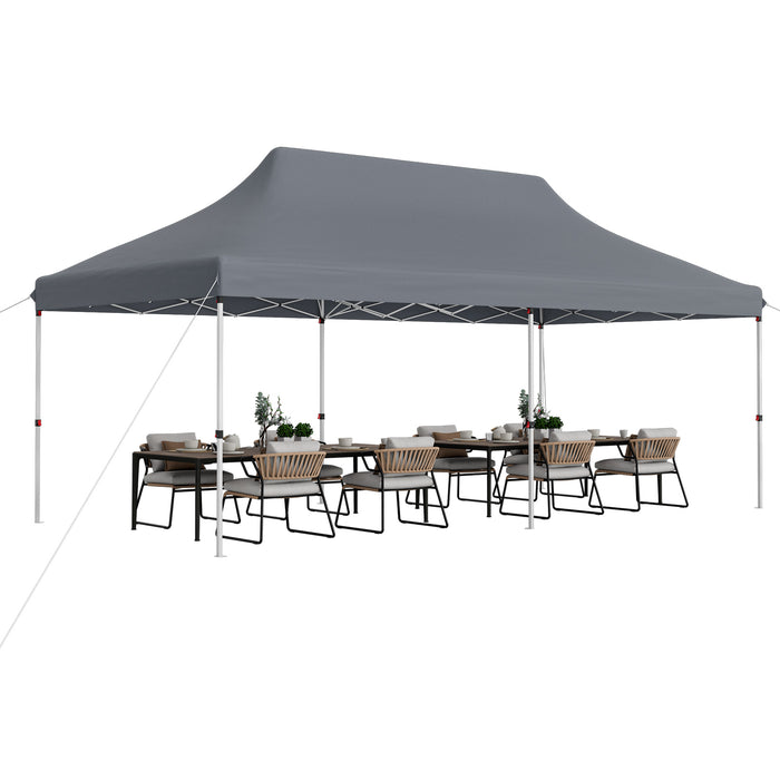 Pop-Up Canopy Tent 300 cm x 600 cm - Portable Shelter with Carrying Bag - Ideal for Outdoor Events and Gatherings