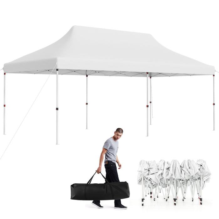 Pop-Up Canopy Tent 300 cm x 600 cm - Portable Shelter with Carrying Bag - Ideal for Outdoor Events and Gatherings