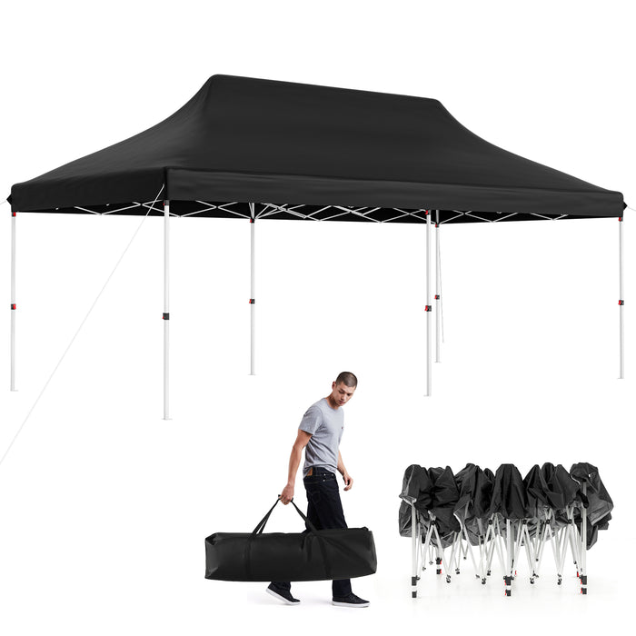 Pop-Up Canopy Tent 300 cm x 600 cm - Portable Shelter with Carrying Bag - Ideal for Outdoor Events and Gatherings