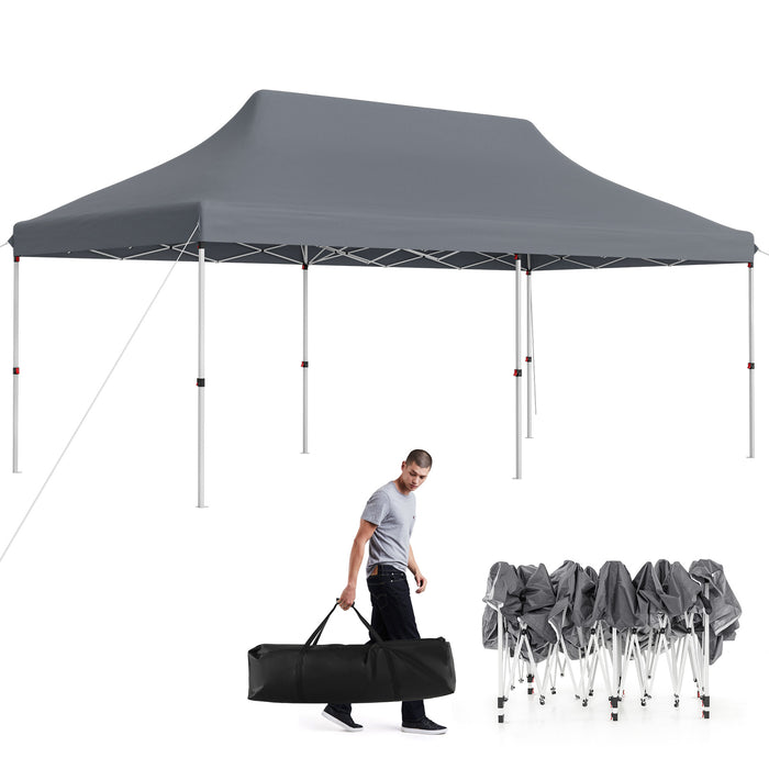 Pop-Up Canopy Tent 300 cm x 600 cm - Portable Shelter with Carrying Bag - Ideal for Outdoor Events and Gatherings