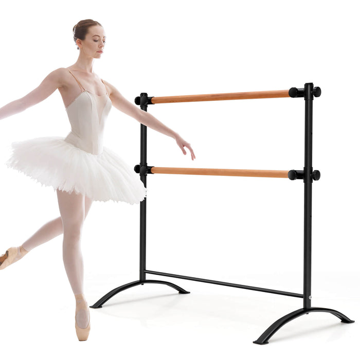 Freestanding Ballet Barre, 4 Feet - Black Color, Height Adjustable Feature - Perfect for Ballet Dancers and Fitness Enthusiasts