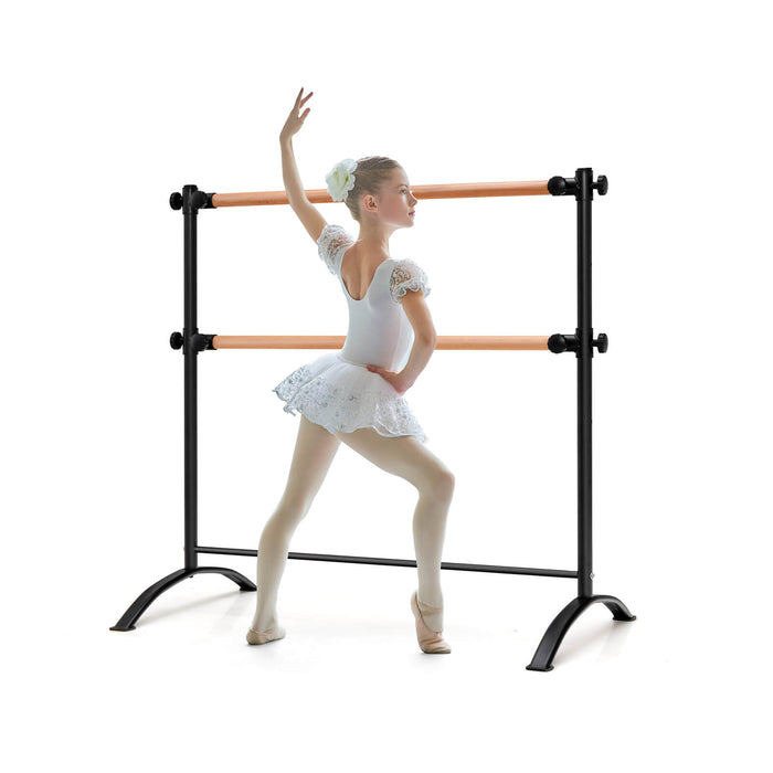 Freestanding Ballet Barre, 4 Feet - Black Color, Height Adjustable Feature - Perfect for Ballet Dancers and Fitness Enthusiasts