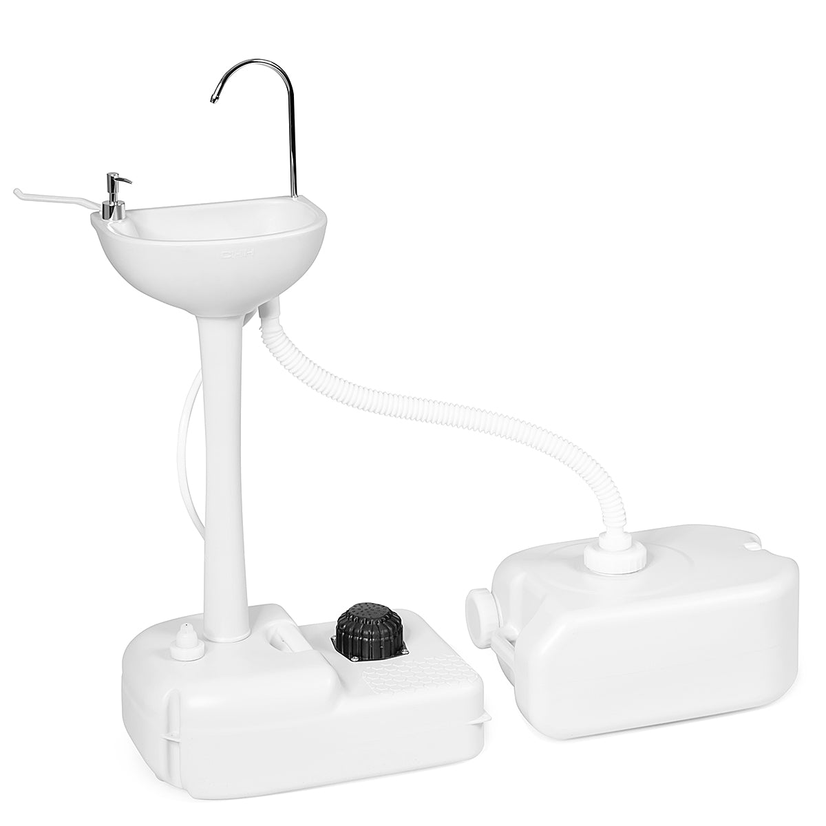 Portable Camping Sink Model RM30 - Rolling Wheels and Running Faucet Feature, Ideal for Outdoor Adventures - Solves The Problem of Lack of Hygiene Facilities When Camping