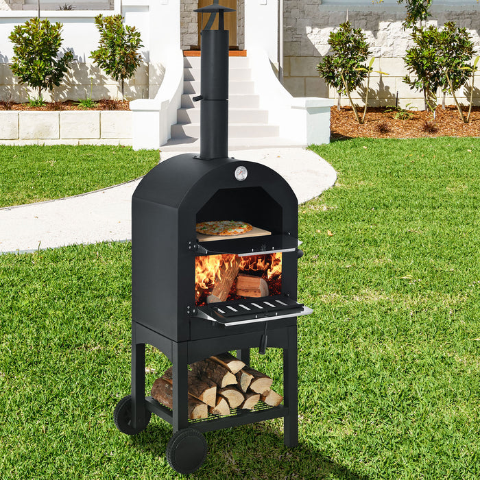 Outdoor Chef Gear - Portable Pizza Oven with Included Stone Peel and Waterproof Cover - Perfect for Backyard Pizza Parties