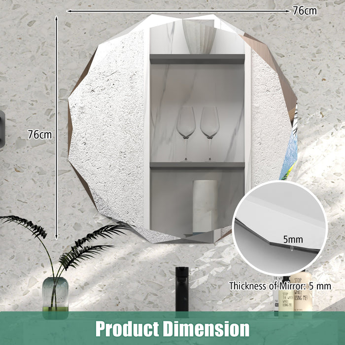 Silver Polish - Premium Frameless Wall Mount Mirror - Ideal for Home Decor and Interior Design