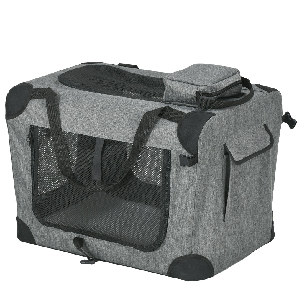 Oxford Fabric Folding Pet Carrier Bag - Durable, Portable Travel Tote for Cats and Dogs - Ideal for Airplane, Car Travel or Vet Visits
