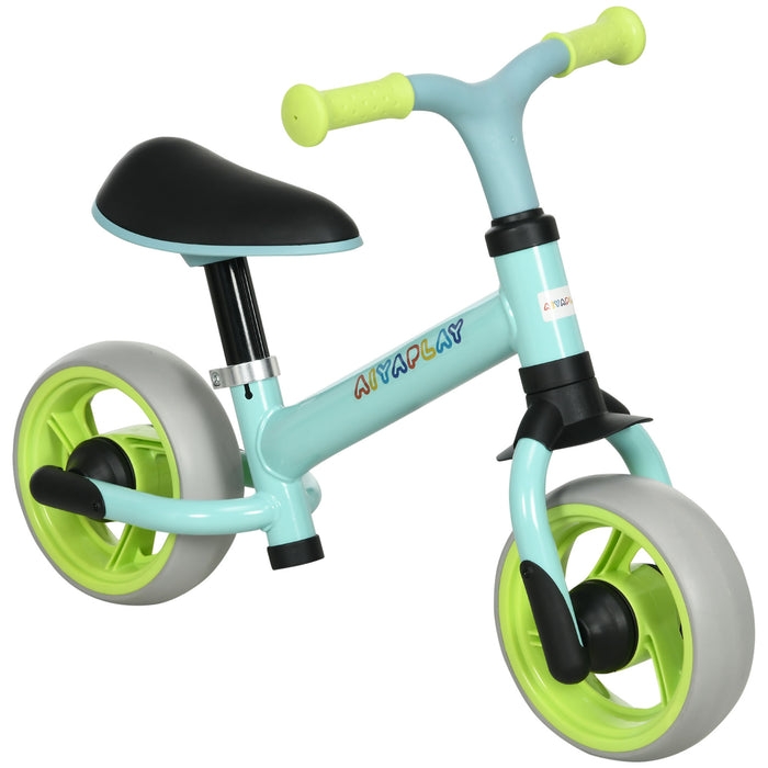 Kids' Balance Bike - 8-Inch Lightweight Green Training Bicycle with Adjustable Seat & EVA Wheels - Easy to Assemble for Beginner Riders