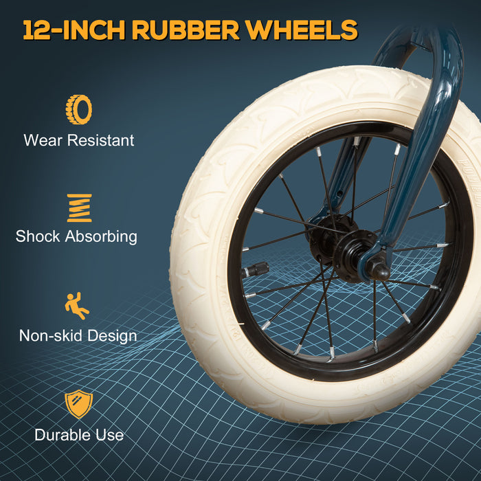 Kids Balance Bike - No-Pedal Training Bicycle for 3-6 Year Olds with Adjustable Handlebars, Basket, and Bell - Perfect for Toddlers and Young Children Learning to Ride