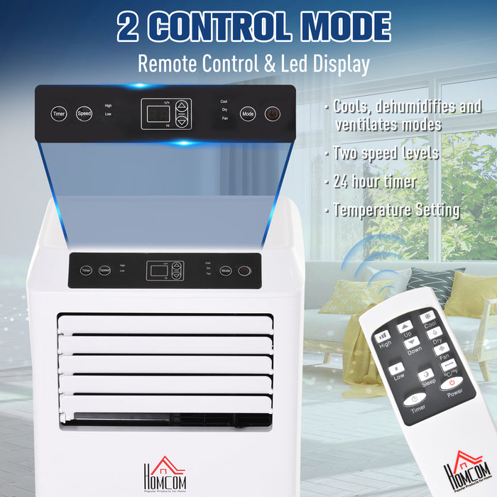 1003W Portable AC Unit - Remote-Controlled, Multi-Mode Mobile Air Conditioner with LED Display - Ideal for Cooling, Dehumidifying, Ventilating Spaces
