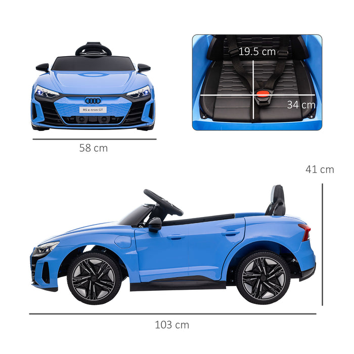 Audi Official Kids' Electric Ride-On Vehicle - 12V Battery-Powered Car with Suspension, LED Lights & Music - Remote-Controlled Toy for Safe & Fun Play