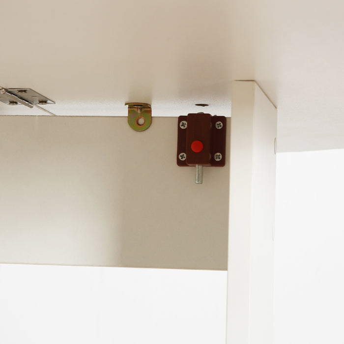 Space-Saving Foldable Dining Table - Drop Leaf Design for Small Kitchens and Dining Rooms - Ideal for Compact Spaces and Apartment Living