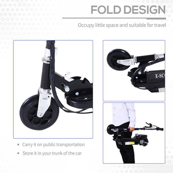Kids Electric Scooter - 120W Motorized Outdoor Ride-On Toy with Dual 12V Batteries - Perfect for Young Riders Seeking Fun and Adventure