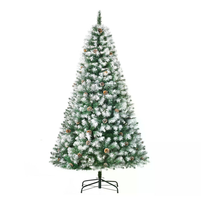 Artificial Pine Christmas Tree 6FT - Festive Decoration with Pine Cones, Easy Auto-Open Feature - Perfect for Holiday Home Decor and Celebrations