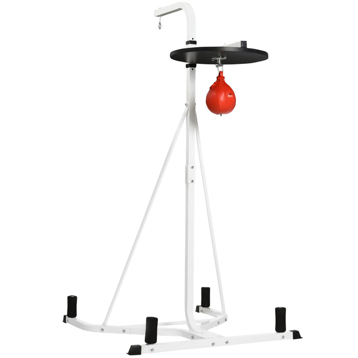 Adjustable Free-Standing Boxing Speed Bag Platform - Heavy-Duty Punching Bag Stand for Reflex Training - Ideal for Boxers and Fitness Enthusiasts