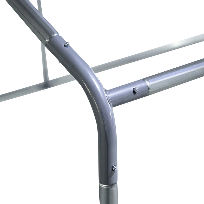 Walk-In Chicken Coop with Roof - Large Hen House and Duck Pen for Outdoor Use, Fits 10-12 Chickens - Spacious 2.8 x 3.8 x 2m Poultry Run for Backyard Farmers