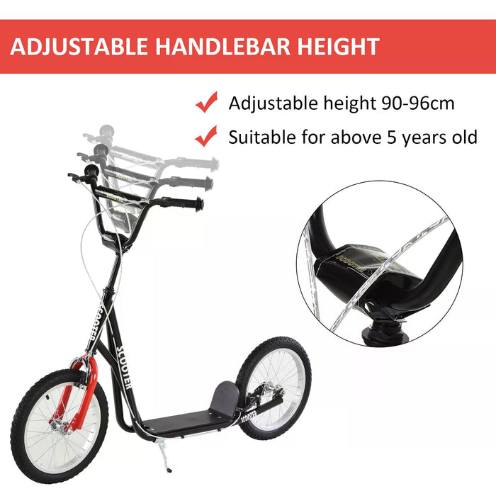Kids Scooter with Height-Adjustable Handlebar - Anti-Slip, Dual-Brake Design for Safety - Perfect Ride for Boys & Girls Ages 5+