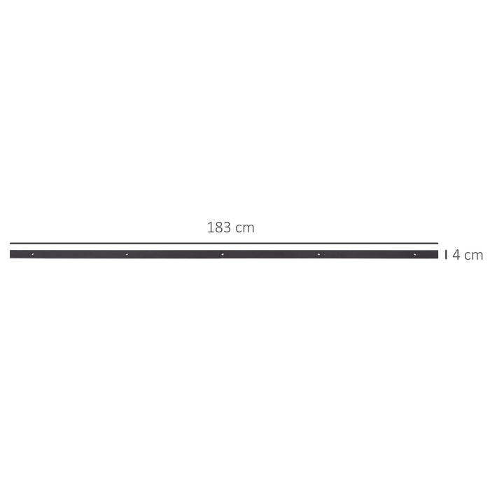 Modern Sliding Barn Door Hardware Kit - 6FT Track System for Single Wooden Door - Space-Saving Interior Design Solution