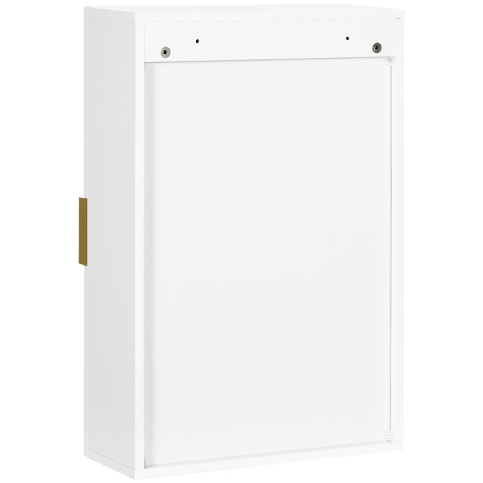 Over Toilet Wall-Mounted Cabinet - Versatile Bathroom Storage with Adjustable Shelves - Ideal for Hallways and Living Rooms