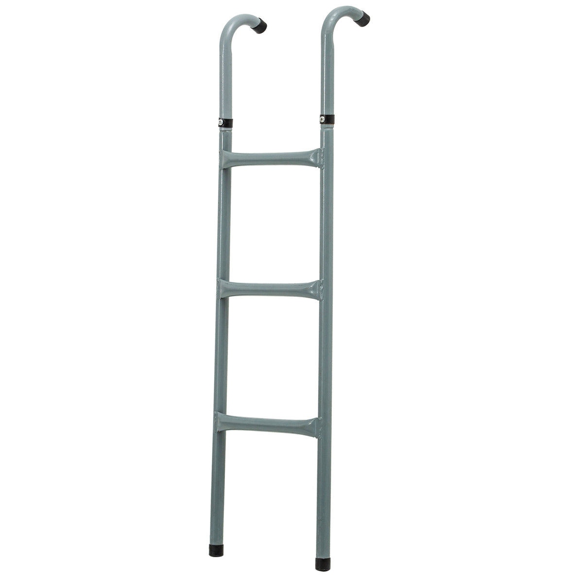 Galvanized 12/14ft Trampoline Accessory - Sturdy Ladder with Non-slip Mat for Safe Entry - Ideal for Kids and Adults Outdoor Play